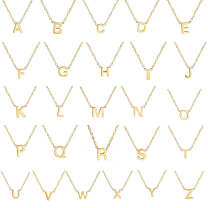 Collier Pendentif Alphabet Brillant