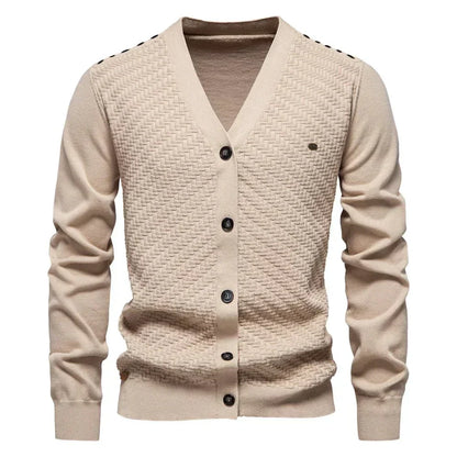 RIBETE | Cárdigan cálido para hombre con cuello en V
