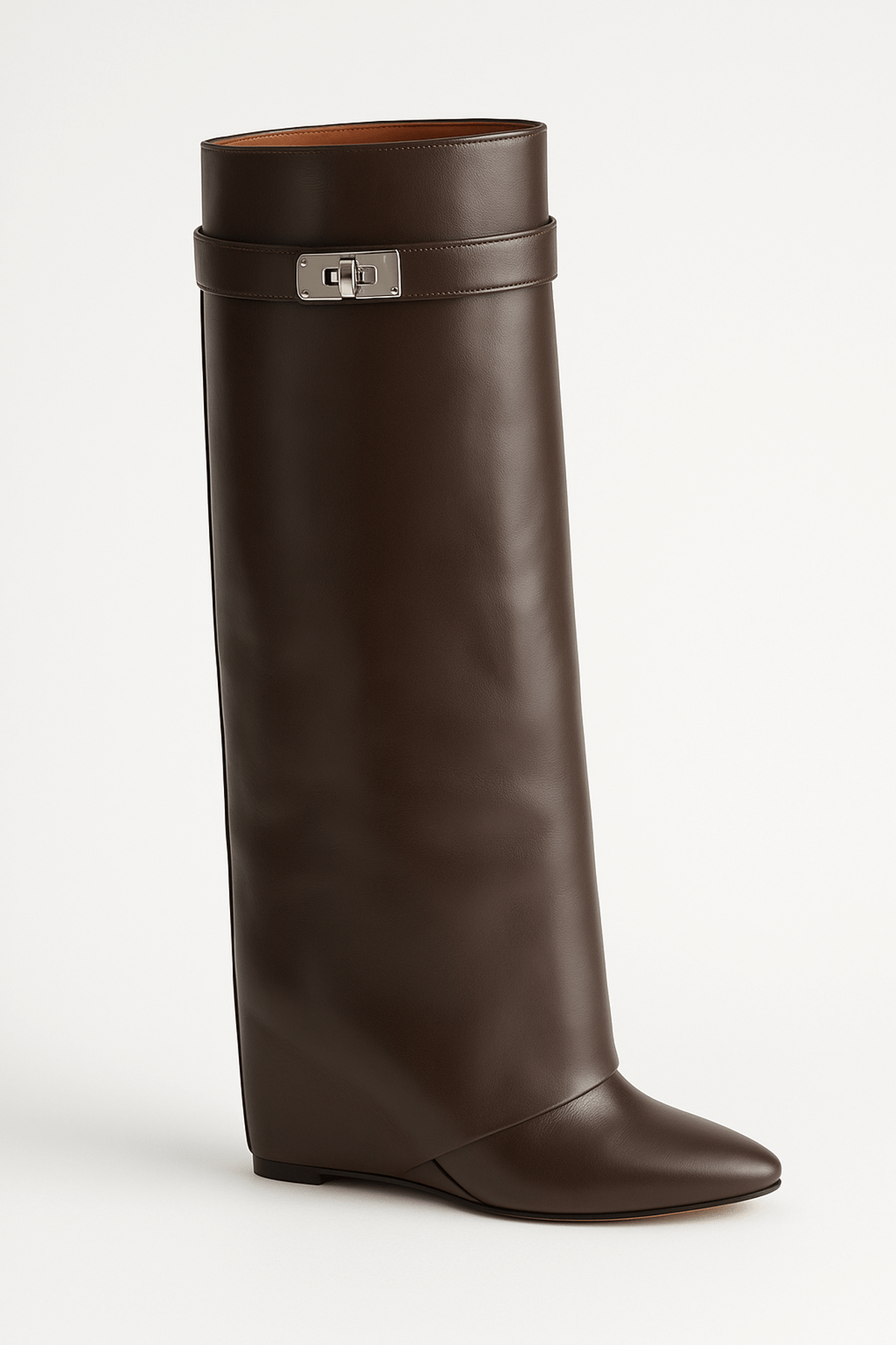 ROMA™ | Botas altas de piel sintética - Marrón