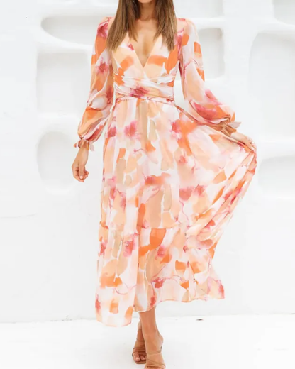 CELINE | Vestido Femenino con Motivo Floral