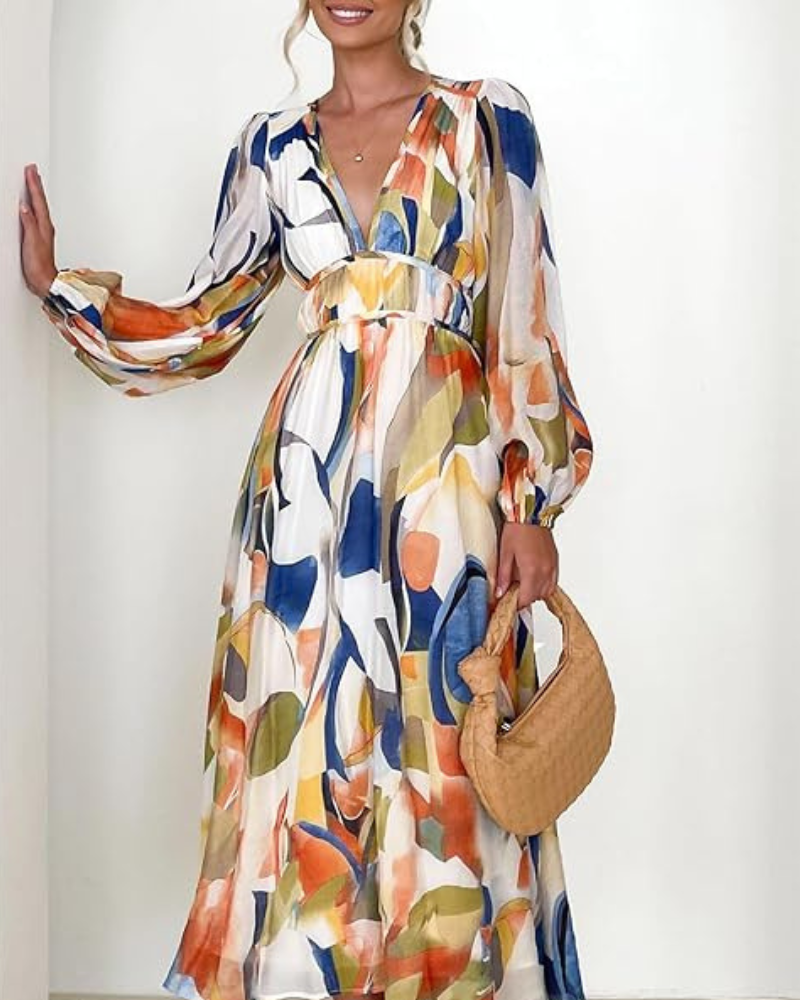 CELINE | Vestido Femenino con Motivo Floral