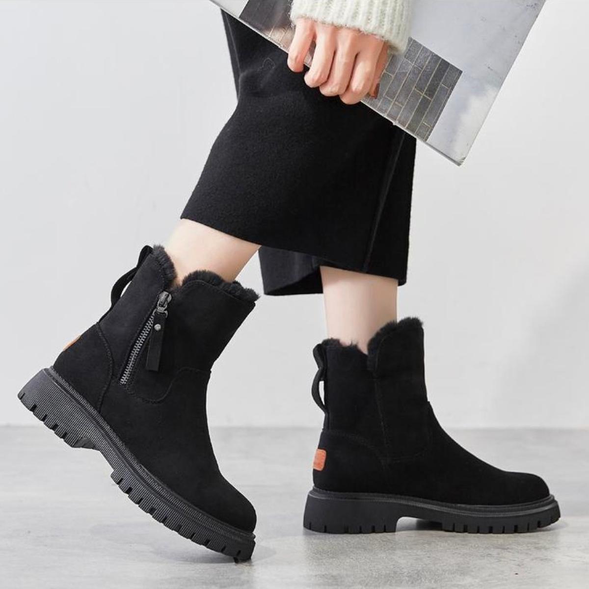 NOA | Botas de invierno forradas antideslizantes - Negro