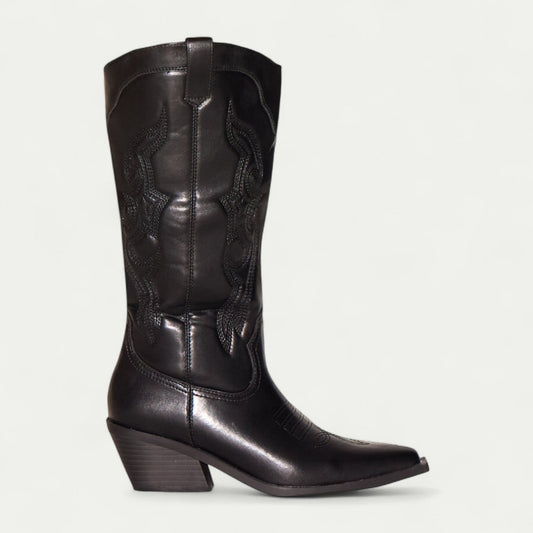 DAKOTA™ | Botas camperas altas efecto envejecido - Negro