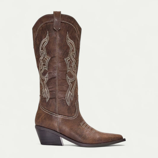 DAKOTA™ | Botas camperas altas efecto envejecido - Marrón