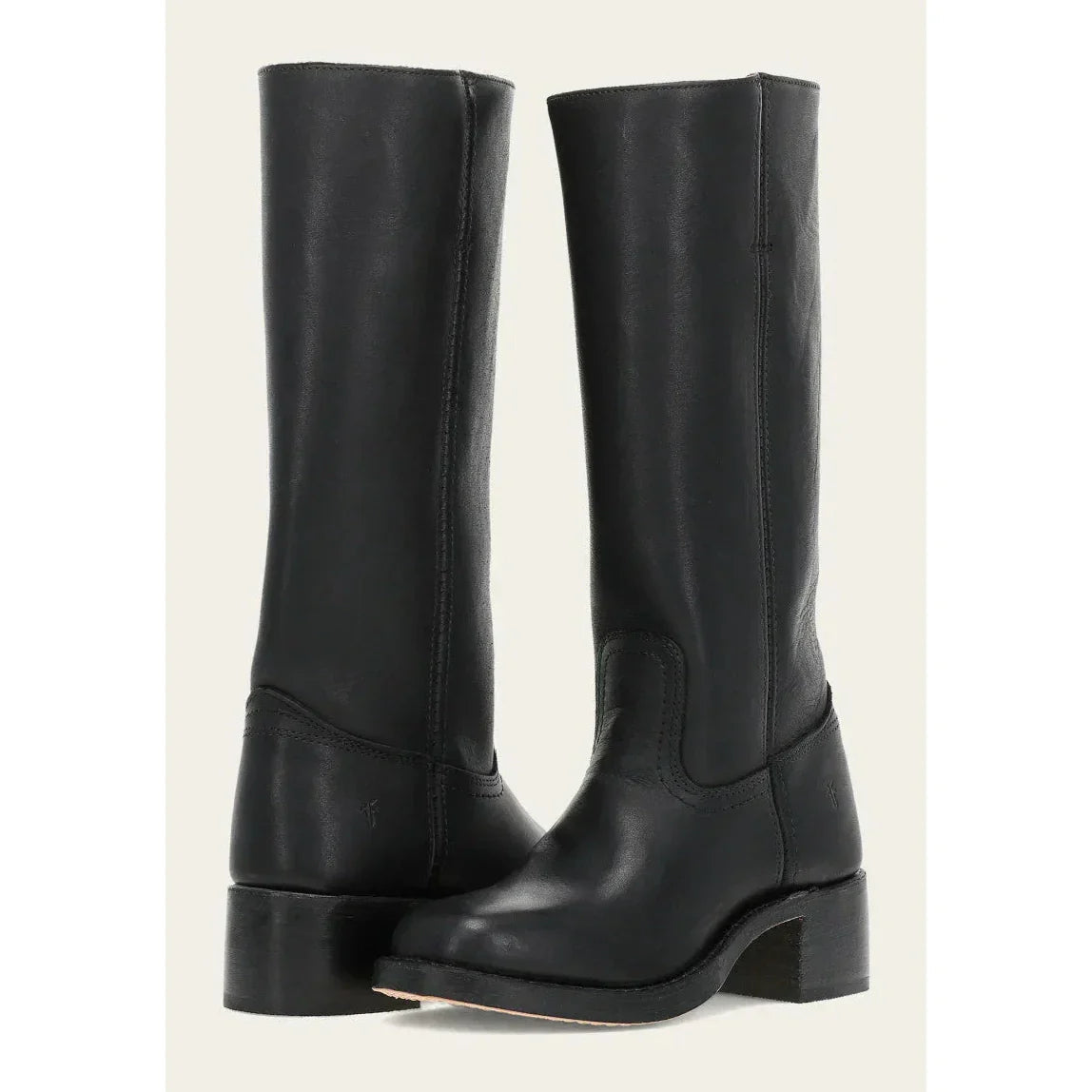 MONTANA | Botas altas de piel estilo ecuestre - Negro
