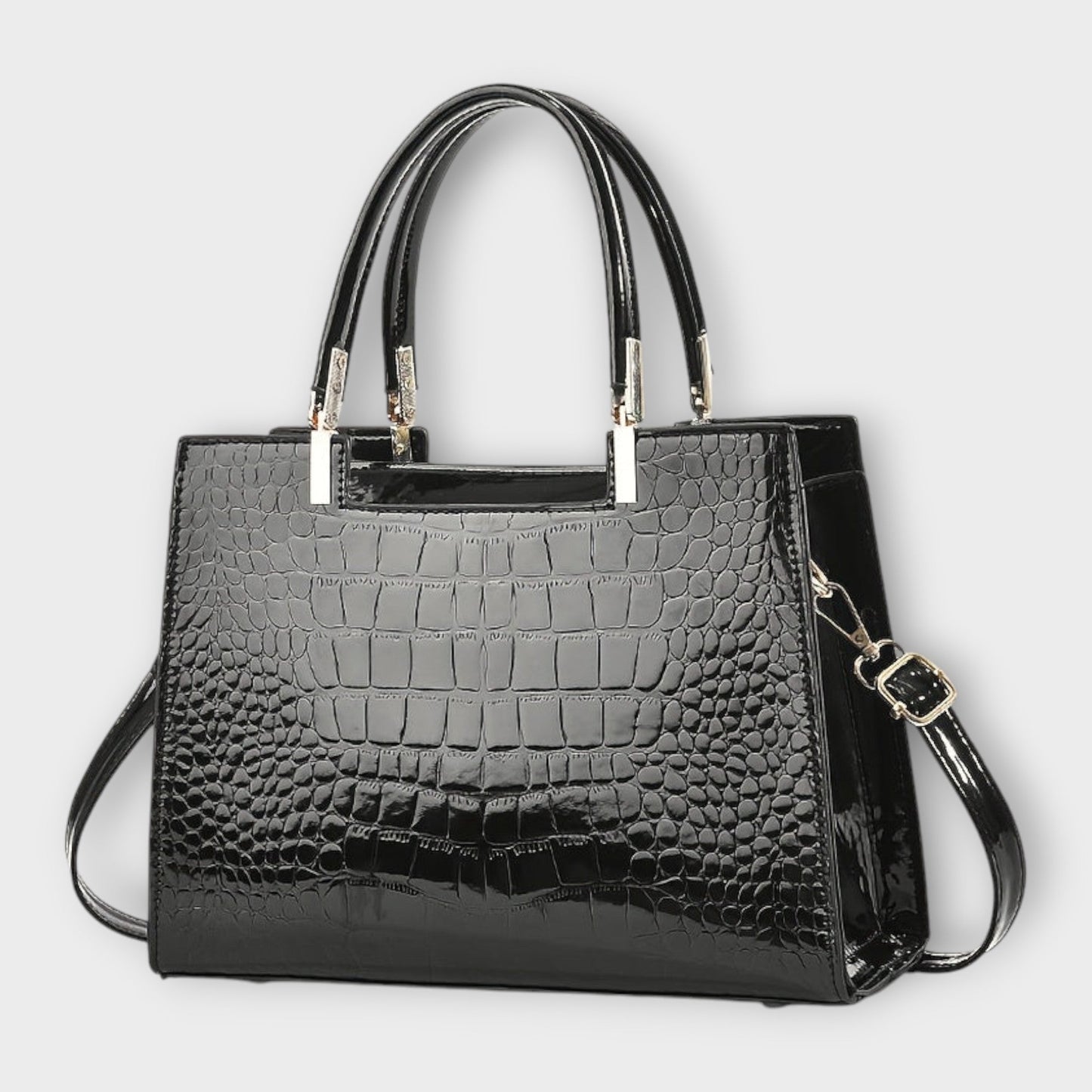 JULIETTE - Bolso brillante con relieve de cocodrilo