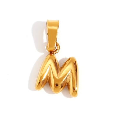 Collier Lettre Bubble Chic
