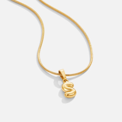 Collier Lettre Bubble Chic