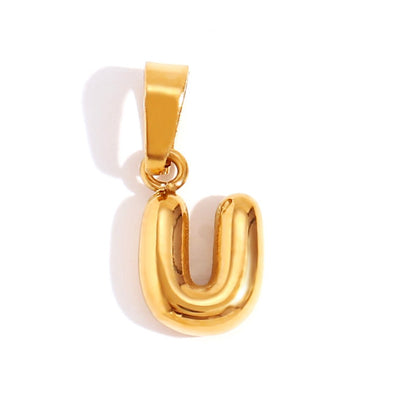 Collier Lettre Bubble Chic