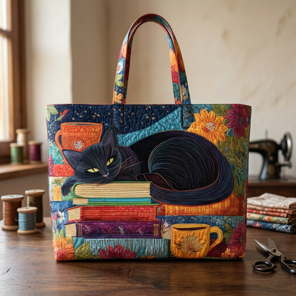 Bolso Gato Negro, Libros y Tazas