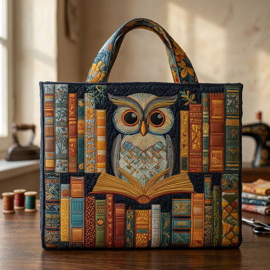 Bolso Búho y Libros Antiguos