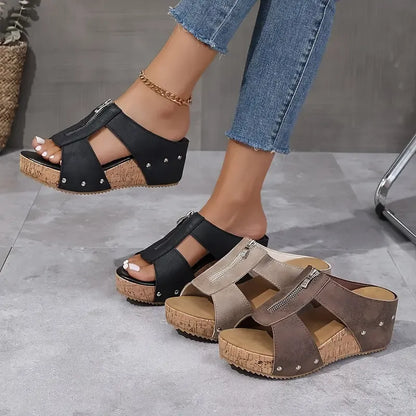 KIARA | Sandalias de cuña con estilo